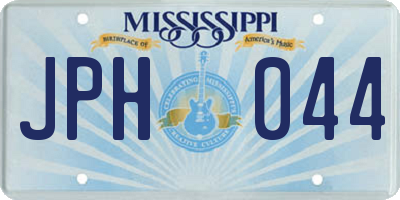 MS license plate JPH044