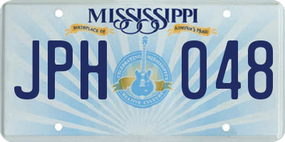 MS license plate JPH048