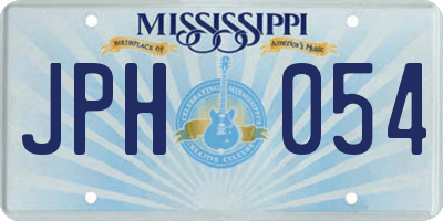 MS license plate JPH054