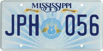 MS license plate JPH056