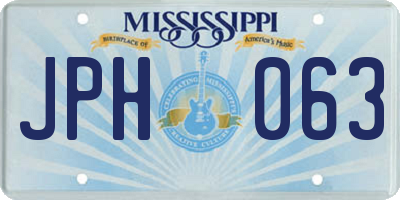 MS license plate JPH063
