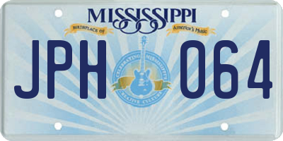 MS license plate JPH064