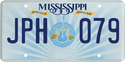 MS license plate JPH079