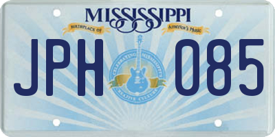 MS license plate JPH085