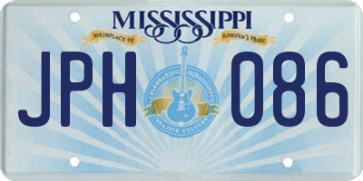 MS license plate JPH086