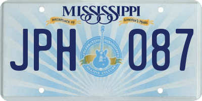MS license plate JPH087