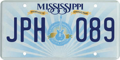 MS license plate JPH089