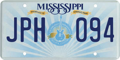 MS license plate JPH094