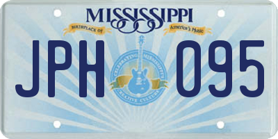 MS license plate JPH095