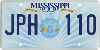 MS license plate JPH110