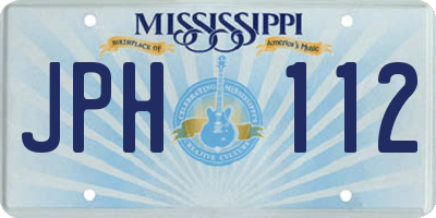 MS license plate JPH112