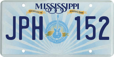 MS license plate JPH152