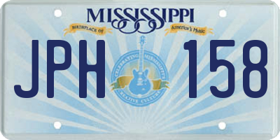 MS license plate JPH158
