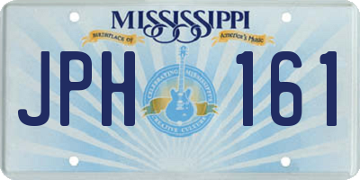 MS license plate JPH161
