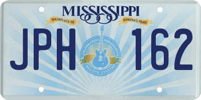 MS license plate JPH162
