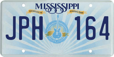 MS license plate JPH164