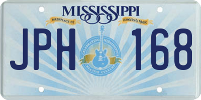 MS license plate JPH168