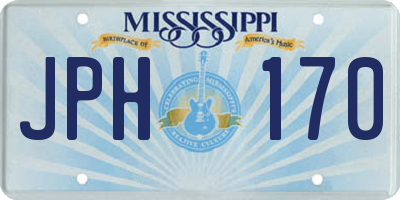 MS license plate JPH170