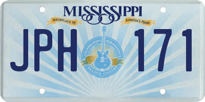 MS license plate JPH171