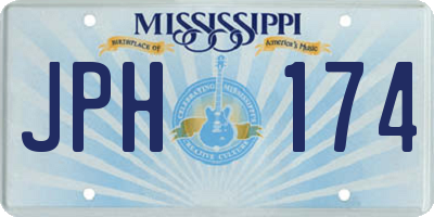 MS license plate JPH174