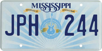 MS license plate JPH244
