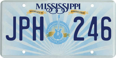 MS license plate JPH246
