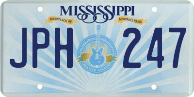 MS license plate JPH247