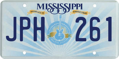 MS license plate JPH261