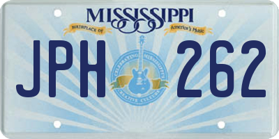MS license plate JPH262