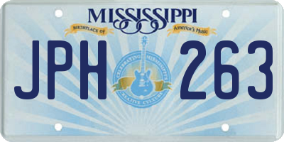 MS license plate JPH263