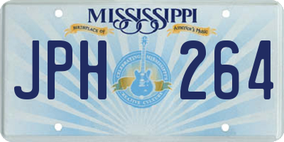 MS license plate JPH264