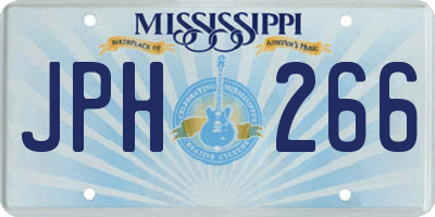 MS license plate JPH266