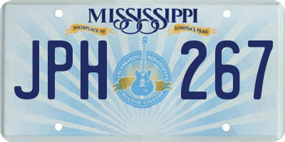 MS license plate JPH267