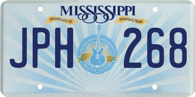 MS license plate JPH268
