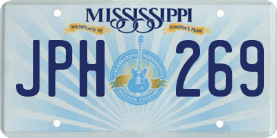 MS license plate JPH269