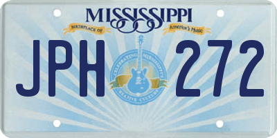 MS license plate JPH272