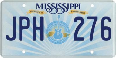MS license plate JPH276