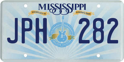 MS license plate JPH282