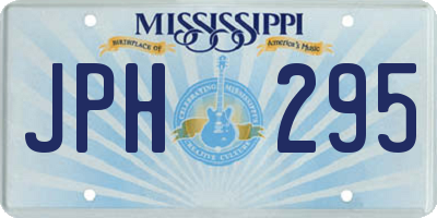 MS license plate JPH295
