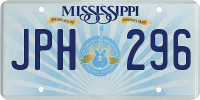 MS license plate JPH296