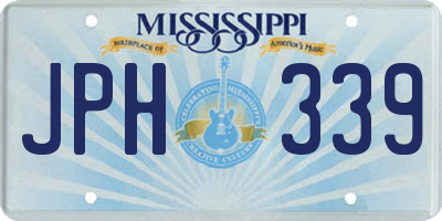 MS license plate JPH339