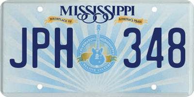 MS license plate JPH348