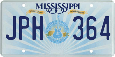 MS license plate JPH364