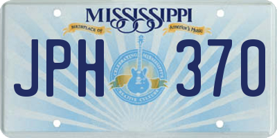 MS license plate JPH370