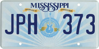 MS license plate JPH373