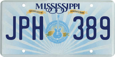 MS license plate JPH389