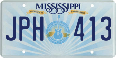 MS license plate JPH413