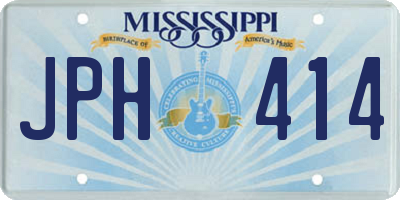 MS license plate JPH414
