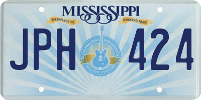 MS license plate JPH424