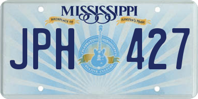 MS license plate JPH427